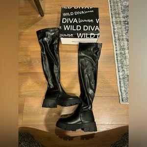New women’s over the knee leather boots